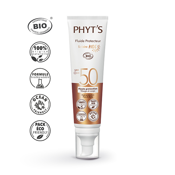Phyt‘s Aukštos apsaugos fluidas nuo saulės Kids SPF 50 / Fluide Protecteur SPF 50 Kids 100 ml
