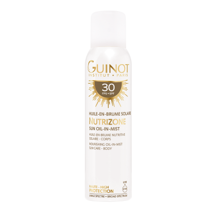 Guinot Nutrizone Sun Oil-in-Mist maitinamoji aliejinės tekstūros dulksna kūnui nuo saulės SPF30, 150 ml